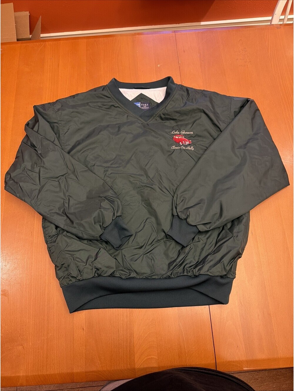 Classic Car Rally Windbreaker Medium Ford Chevy Lake Geneva WI
